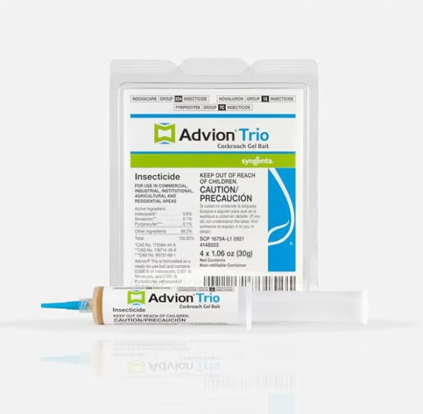 Advion Trio Cockroach Gel Bait Insecticide 30 gram 1 Tube أدفيون تريو طُعم جل للصراصير ومبيد حشري ٣٠ جرام، أنبوب واحد